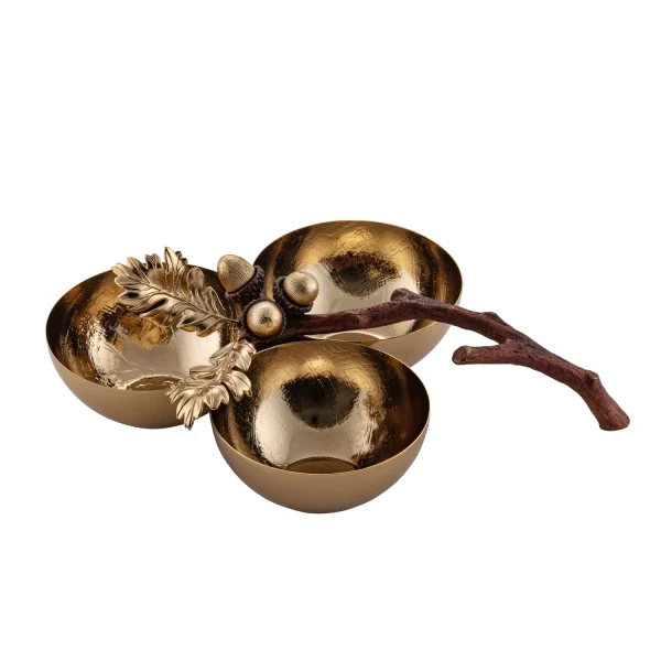 Appetizer container Small Golden brass Vaniya  15752