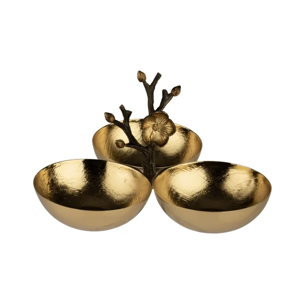 Appetizer container Small Golden brass Anemone  15790