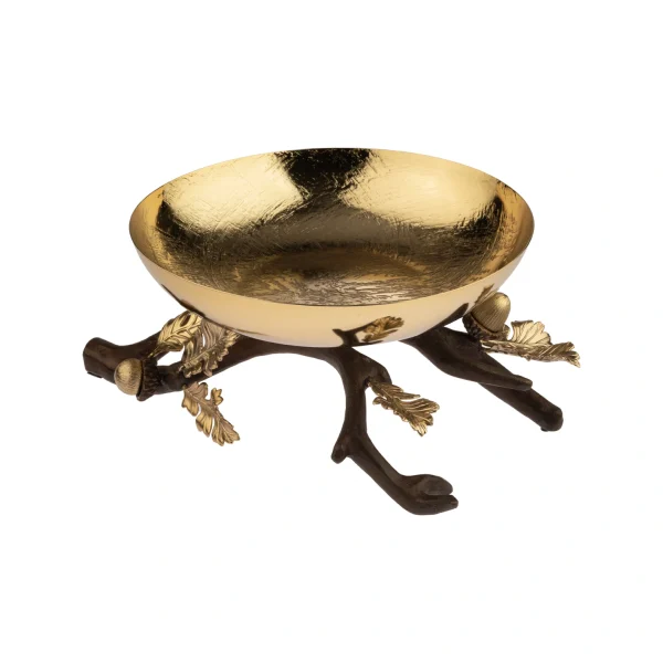 Fruit container Medium Golden brass Vaniya  15756