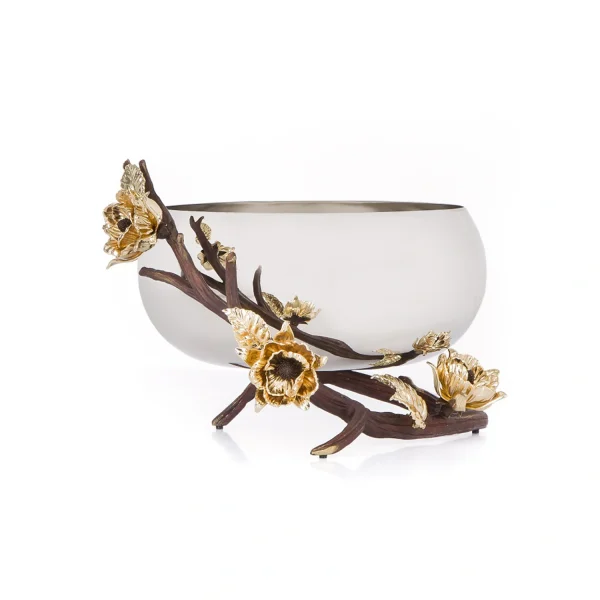 Fruit container Silver brass Adonis  15268
