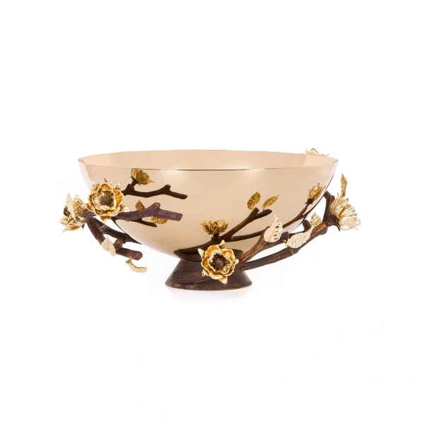 Fruit container Golden brass Adonis  15279