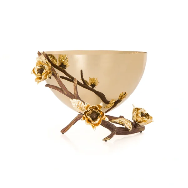 Fruit container Golden brass Adonis  15281