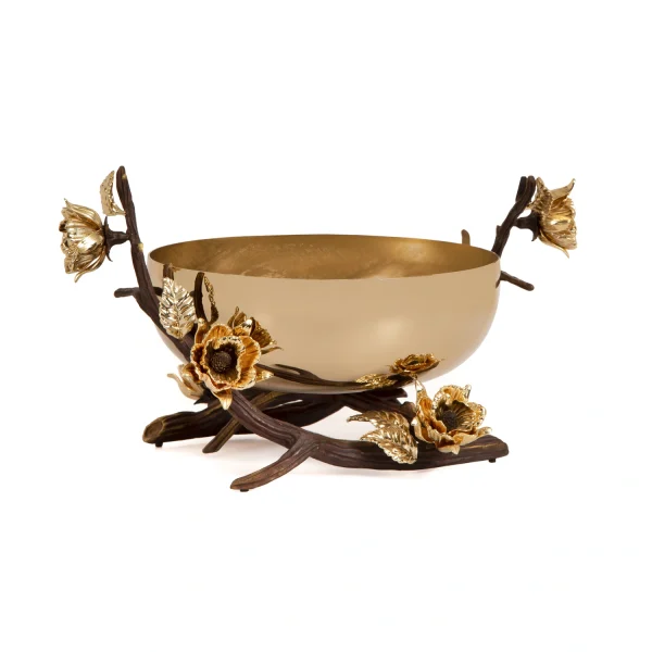 Fruit container Golden brass Adonis  15795