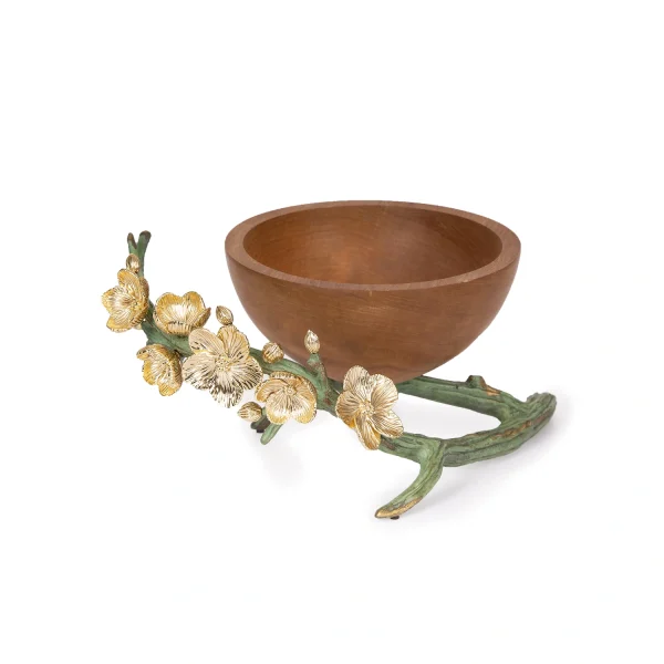 Nut container Green Wood  Anemone  15487