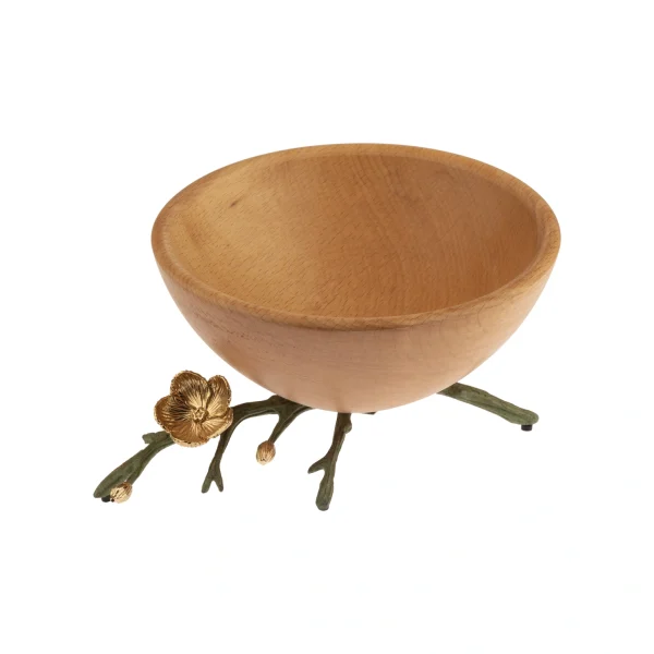 Nut container Green Wood  Anemone  15812