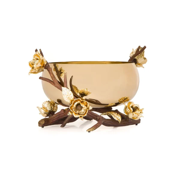 Nut container Golden brass  Adonis  15777