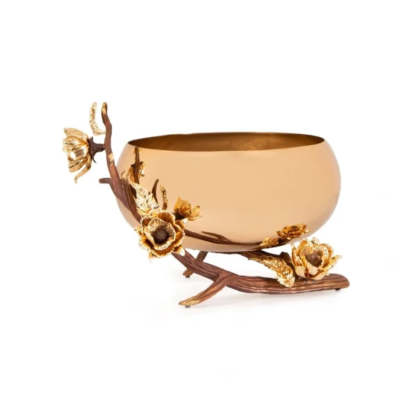 Nut container Golden brass Adonis  15280