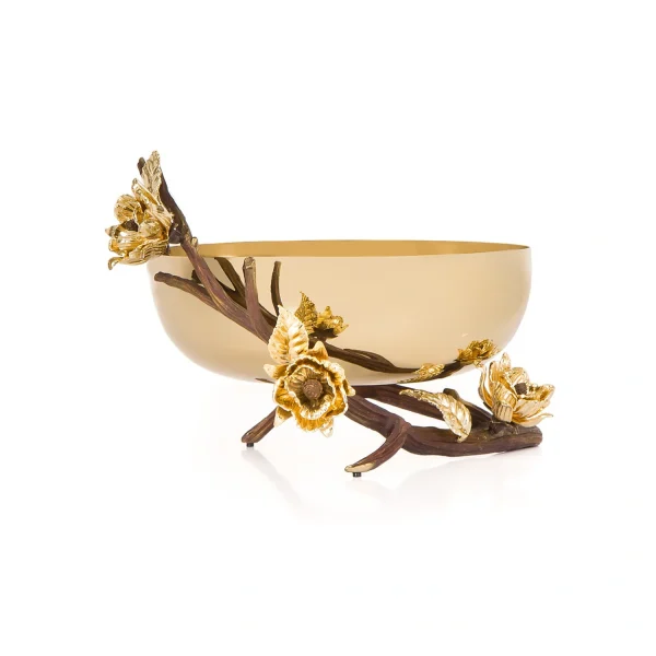 Nut container Golden brass Adonis  15282