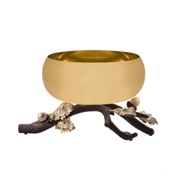 Nut container Golden brass Vaniya  15754